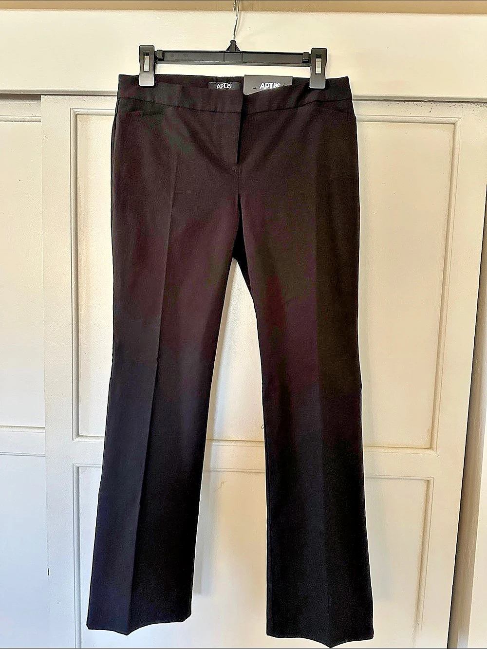 APT. 9 Trouser Mid Rise Straight Through Hip & Thigh Relaxed Leg Opening Mid